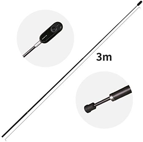 Insta360 EXTRA LONG 3M (10ft) Invisible Selfie Stick Extension for ONE RS One X2 & X3, Black, Accessories - Image 3