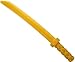 LEGO NINJAGO - 10 gold Katana ( swords , sabers ) for Ninja and Samurai minifigures