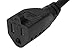 SF Cable 3ft 16 AWG NEMA 5-15P to NEMA 5-15R Outlet Saver Power Extension Cord