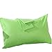 YAROO Pillow Cases Queen Size(20x30),100% Cotton 250 Thread Count,Envelope Closed,No Zipper，Set of 2,Lime Green