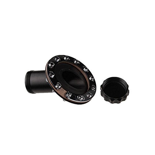 AdlerSpeed Billet Fuel Cell Fast Fill Filler Neck 45 Degree 12Bolt Flange Aluminum Black - US Shipping