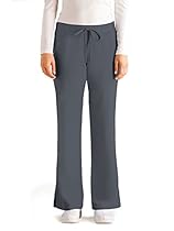 Grey's Anatomy Women's Junior-Fit Five-Pocket Drawstring Scrub Pant - XX-Small Tall - Granite