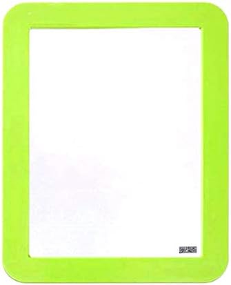Magnetic Mirror 5 ¼" x 7"- Ideal for School Locker, Bathroom, Household Refrigerator, Workshop Toolbox Or Office Cabinet - Magnetic Back Sticks to Any Ferrous Metal Surface GREEN