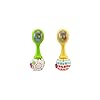 Fisher-Price Rattle 'n Rock Maracas, set of 2 baby rattles, infant activity toys for ages 3 months and up, BLT33