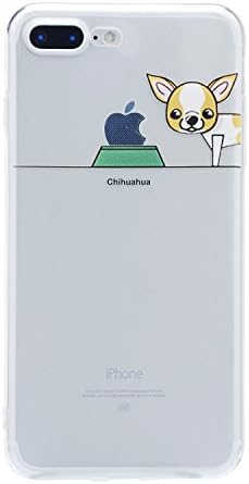 Iphone 7 plus Case,Cute Lovely Cartoon Animal Design Soft TPU Slim Thin Clear Protective Cover for iphone 7 Plus - 5.5 inch (Chihuahua)