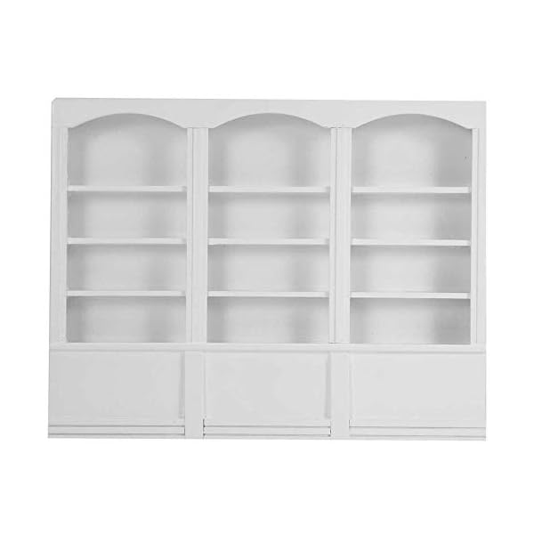 1:12 Puppenhaus Miniatur Zubehör Holz Bücherregal Vitrine Dreibettzimmer Bücherregal Möbel Spielzeug Dekoration für…