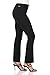 Rekucci Women's Ease Into Comfort Straight Leg Pant with Tummy Control (8SHORT,Black)