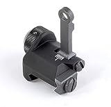 DLP Tactical KAC Style 300m Metal Folding Rear BUIS Iron Sight