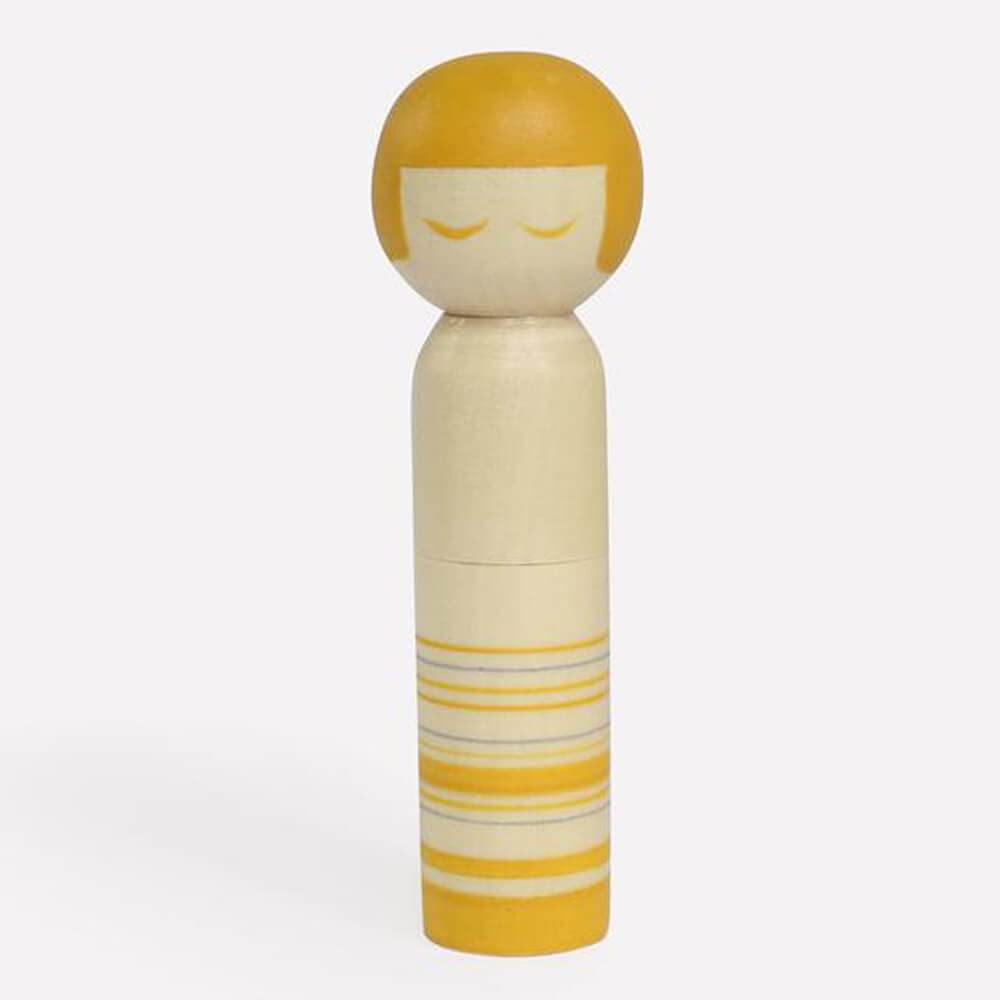 Cohana Kokeshi Doll Pincushion Yellow - 1pc