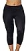 Aquabelle Women's Chlorine Resistant Xtra Life Lycra Capri 14 Black