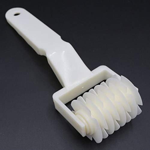 Plastic Baking Tool Pizza Pastry Lattice Roller Cutter Pull Net Wheel Knife for Dough Cookie Pie Craft Kitchen Accessories - White S - Thumbnail 3