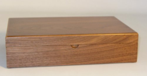 12" walnut veneer chess box