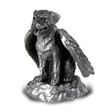 Pewter Angel Rottweiler Dog Ornament Figurine Statue