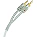 Mediabridge 16AWG ULTRA Series Speaker Cable w/ Gold Plated Banana Tips (3 FT) - CL2 - 99.9% Oxygen Free - White (SWT-03W)