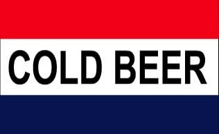 Amazon Com New 3x5 Cold Beer Flag 3 X 5 Red White Blue Banner