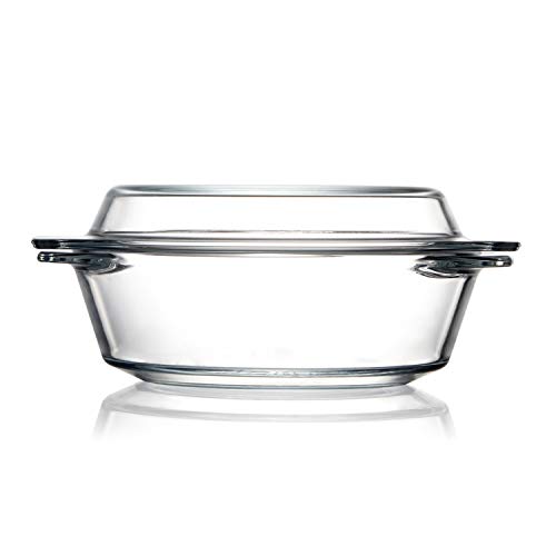 Small Glass Casserole Dish With Glass Lid Round Glass Microwave Safe