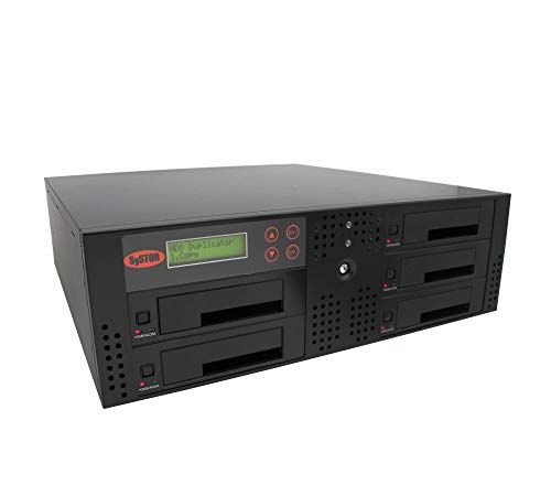 Systor 1 to 4 SATA 150MB/S Rackmount Hard Disk Drive/Solid State Drive (HDD/SSD) Duplicator & Sanitizer (SYS204RMHDD-DP)