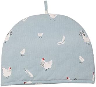 Rushbrookes Pecking Order 100% Cotton Blue Tea Cozy, 6 Cup