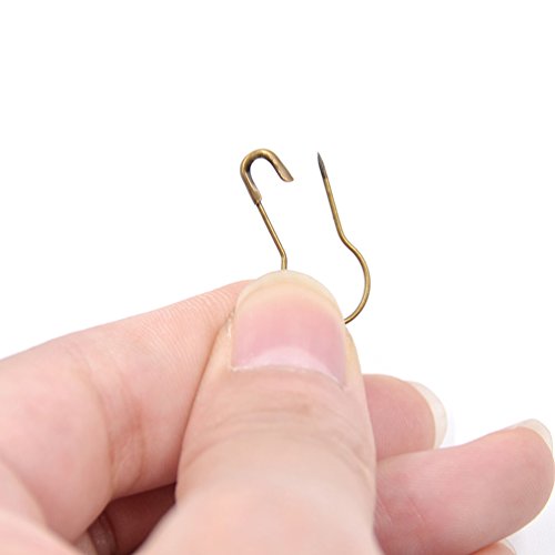Copper Knitting Locking Markers Crochet Stitch Needle Clips Safety Pins 100 Pcs - Thumbnail 4