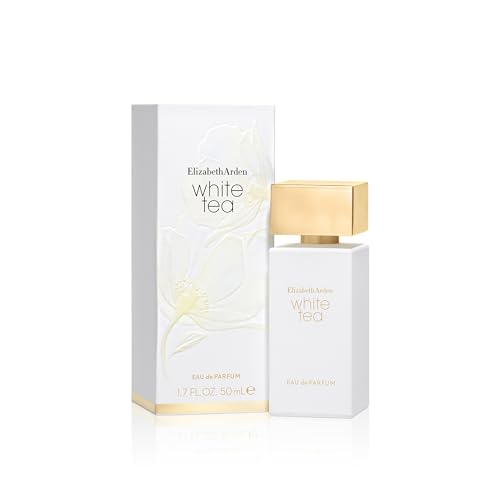 Elizabeth Arden - White Tea Eau de Parfum, Musky Woody Floral Women’s Perfume with Luminous Rose Water, White Tea and Warm Amberwood, Long-Lasting, Elegant and Serene Scent Spray