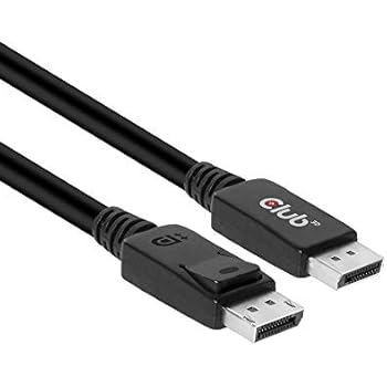 Club3D VESA Certified CAC-2068 DisplayPort to DisplayPort 1.4/Hbr3 Cable DP 1.4 8K 60Hz 2M/6.56ft, Black