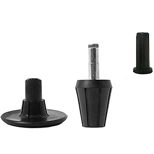 CAFORO Replacement Bed Frame Feet, 2Piece Steel Stem Plastic Bed Frame