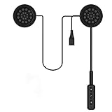 LeaningTech Motorcycle Helmet Wireless Headset Bluetooth Intercom Headset, Helmet Headphones, Speakers Hands free, Music Call Control