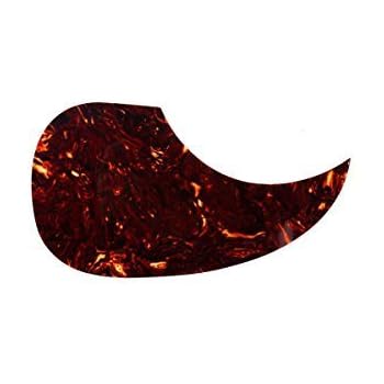 Musiclily Oversize Teardrop Acoustic Guitar Self-adhesive Pickguard for Martin D28 Style guitar, Tortoise Shell