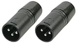 3 Pin DMX Terminators 2 Per Pack,Black