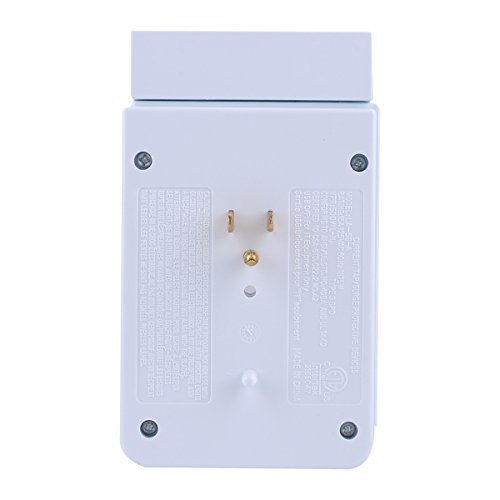 image for Surgetek Wall Mount 3-Outlet Grounded Surge Protector Extension Outlet