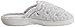 Isotoner Women's Terry Embroidered Scalloped Clog, Heather Grey, 9.5/10