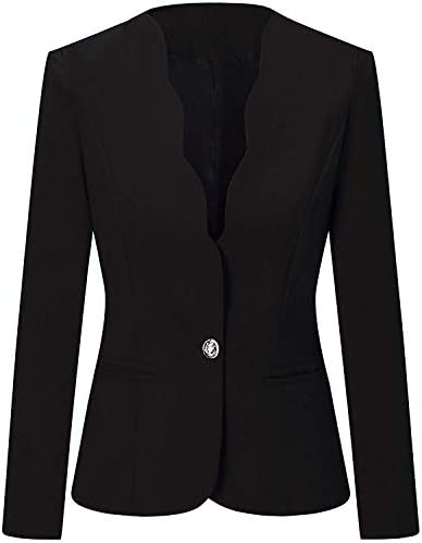 LATUD Women's One Button Blazer Jacket Suit