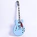 2019 New Product GROTE BRAND Electric Guitar Semi Hollow Body with Guitar Gig Bag (Miami Blue)