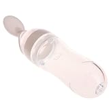 JAGETRADE Infant Baby Kids Silicone Feeding with Spoon Feeder Food Rice Cereal Bottle New