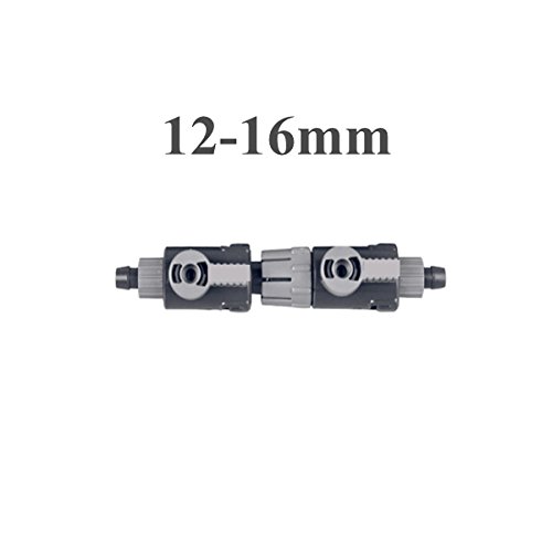 QUAKOI 12-22mm Aquarium Tap Connector Aquarium Filter Hose Tubing Double Tap Connector(#2)