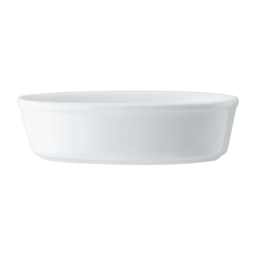 Mikasa Chalk Porcelain Oval Pie Dish, 18cm, Labelled