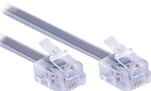 image for Power Gear Phone Line Cord, 15 Foot Phone Cord, Modular Jack Ends, Wor