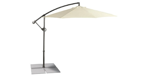 Flora Best® – Sombrilla en Beige Aprox. Diámetro 300 x h 258 cm: Amazon.es:  Jardín