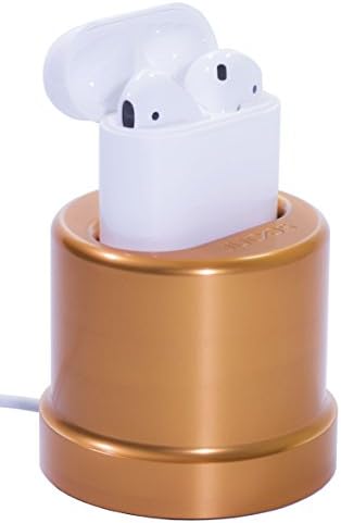 Juoos Charging Dock Stand for Apple Airpods Wireless Bluetooth Headphone Case [Use with Original Cable] (Orange)
