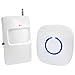 SadoTech Wireless PIR Motion Sensor Doorbell Operating at 500-feet Range with Over 50 Chimes, White