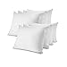CirclesHome Pillow Protectors 8 Pack Standard Zippered - 100% Cotton Breathable Pillowcases - Protects Pillows from Dirt, Dust and Debris (Standard - Set of 8 - 20x26)