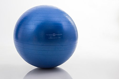 Fitness Republic 55cm Stability Ball Blue with Pump (Exercise Ball / Gym Ball)