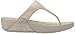 FitFlop Women's Shimmy Suede Toe-Thong Sandals Flip-Flop, pale gold, 7 M US