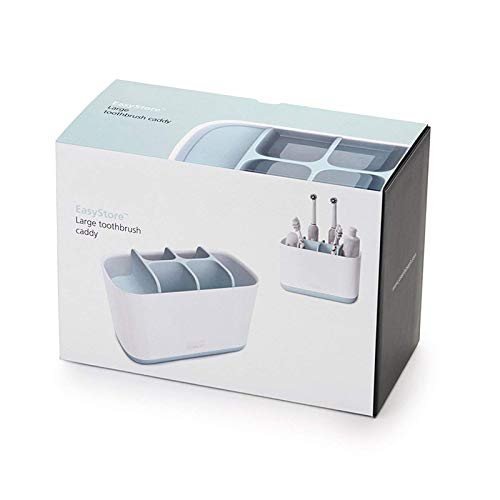 Glendan X-Large Toothbrush Holder, Upgraded Bathroom Toothpaste Caddy,Multifunctional Toothbrush Stand 6 Slots for Electric Toothbrush, Toothpaste, Comb, Razor