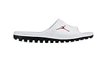Nike Jordan Men's Jordan Super.Fly Team Slide White/Gym Red/Black Sandal 9 Men US