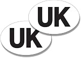 Rubigo 1/2 Pack UK Car Stickers Europe – Vinyl, 18x13.3 cm, Legal Compliance