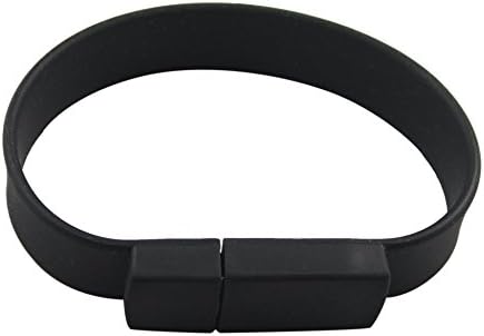 Lalakie® Wristband Bracelet USB 3.0 Memory Stick Pendrive Flash Drive 32GB High Speed (Black)