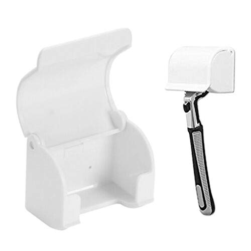 Euone Razor Holder Rack, Mens Razor Shaver Hanger Holder Rack Storage Mount Wall Bathroom Accessory