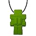 Munchables Robot Chew Necklace for Boys - Sensory Chewable Jewelry (Green)
