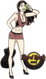 Sexy Shot Girl # 2 Philadelphia Hard Rock Cafe PIN
